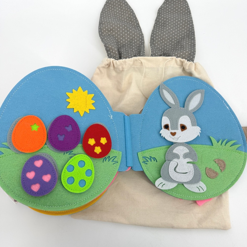 Montessori Generation Bunny Activity Felt Busy Book Easter Theme Learning Travel
